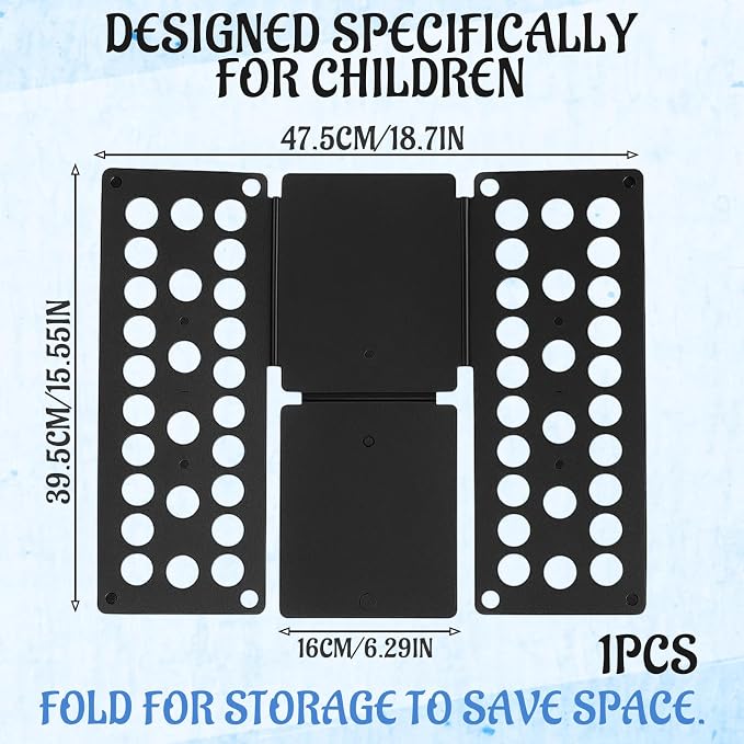 Shirt Folding Board - The Ultimate Clothes Folding Board for Shirts and Pants Compact and Space-Saving Design Durable Material for Long-Lasting Use