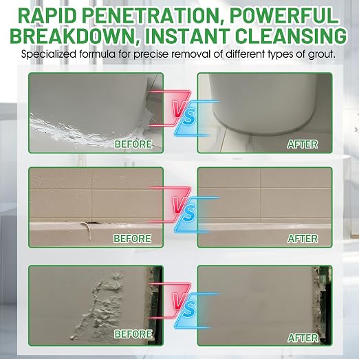 Caulk Remover, Powerful Penetration, Rapid Decomposition Surface,6.76 Oz | Suitable for Bathroom Kitchen Floor Window Caulk Remover, Surface Protection, Powerful Softening, No Damage, No Residue