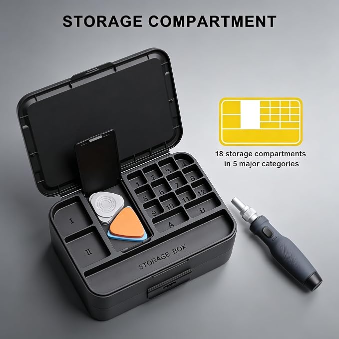 Succulent 132-in-1 Mini Precision Screwdriver Set, Color-Coded Manual Magnetic Tool Set, 132 Repair Accessories for iPhone, Mac, iPad, Tablets, Consoles, Glasses, DIY Electronics Repair,