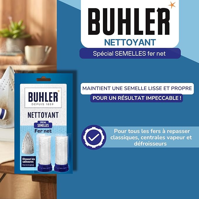 Buhler - Iron Cleaner - Specially Designed for Sole Plates - 2 Sticks