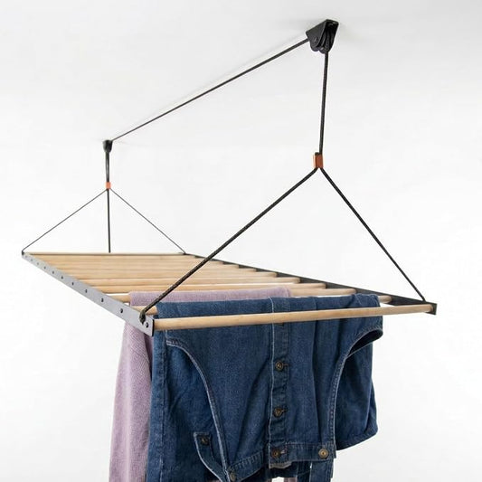 Ceiling Laundry Drying Rack w/Pulley System (48 INCHES)