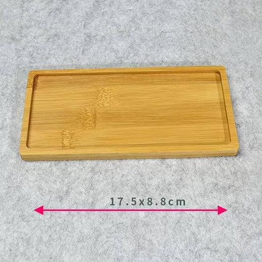 Bamboo Soap Dispenser Tray, Bathroom & Kitchen Sink Tray - Square, Ideal for Jewelry & Cosmetics - Bathtub Organizer