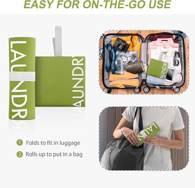 WiseBoy Travel Laundry Bag Dirty Clothes Organizer, Extra Large Laundry Bag | Oversized Laundry Bag, Zippered Nylon Wet Dry Storage Bag for College Dorm, Camping, Caravan, Foldable, Washable, 120L
