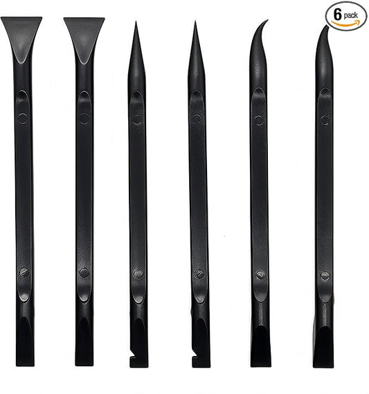 Car Detailing Tools Scraper Small Plastic Scraper Tool, Used in Narrow Spaces and Gaps, Perfect for Removing Oil Stains, Labels, Dirt, Cleaning Car Interior Details(6Pcs scrapers)