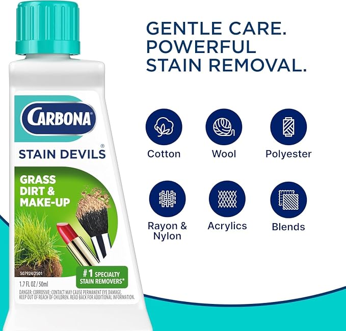 Carbona Stain Devils Laundry Stain Remover Variety Pack (8 Count) – Removes Blood, Oil, Ink, Rust, Grass, Coffee, Food & Tough Stains (Variety Pack)
