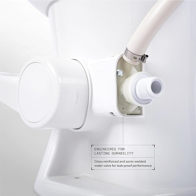 Genuine Dometic OEM Water Valve Kit 385311641 | For 300 and 400 Series Dometic and Sealand Toilets | Includes Hose Clamp and Fasteners | White Compact Kit for Efficient Repair and Replacement