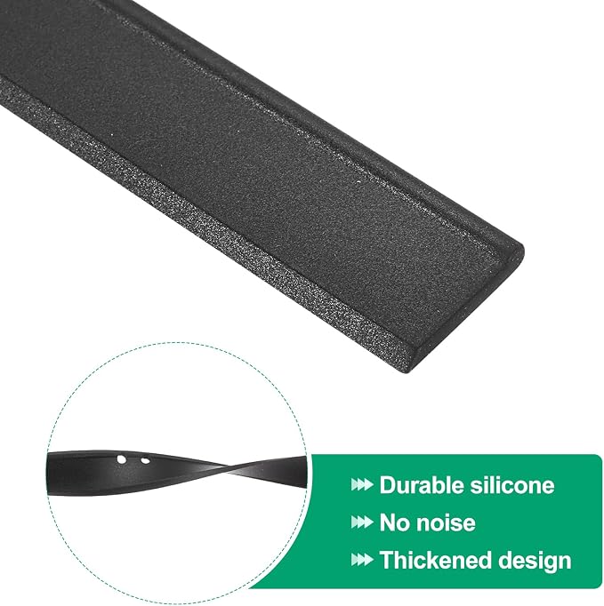 uxcell 2Pcs 14 Inch Window Glass Shower Doors Replacement, Squeegee Rubber for Window Glass Shower Doors Tile Wall Cleaning, White