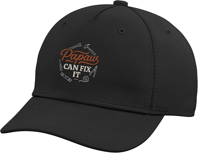 Papaws Can Fix It Handyman Repair Tool Humor Adjustable Baseball Hat