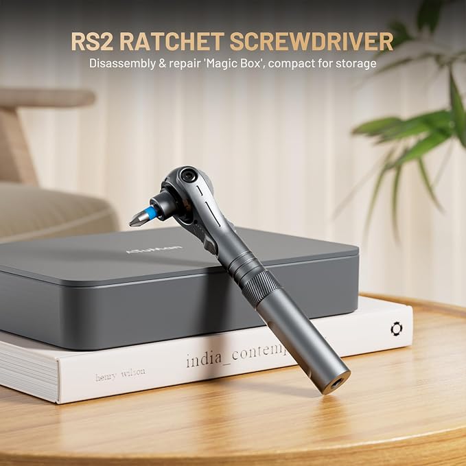 40 in 1 magnetic ratchet screwdriver set with Detachable Handle, 180° Ratchet Head, 45-Tooth Mechanism, Magnetic Tool Kit with Case for Computer, Electronics Repair, Ideal for Home, DIY