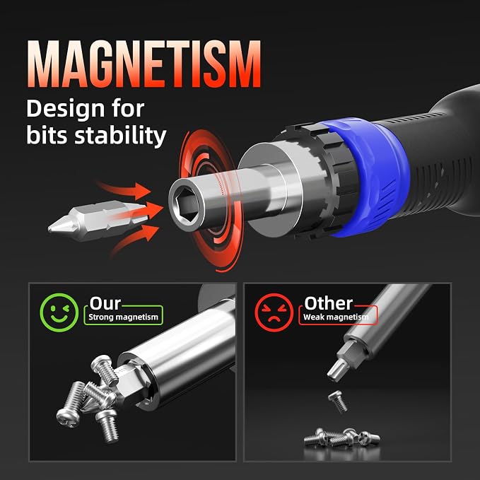 26-in-1 Ratcheting Screwdriver Set Multi Screwdriver Tool Kit | All in 1 Ratchet Screwdriver, 12 Double Ended CRV Bits Phillips Slotted Torx Hex, Portable Tool for Home Bike Computer Repair