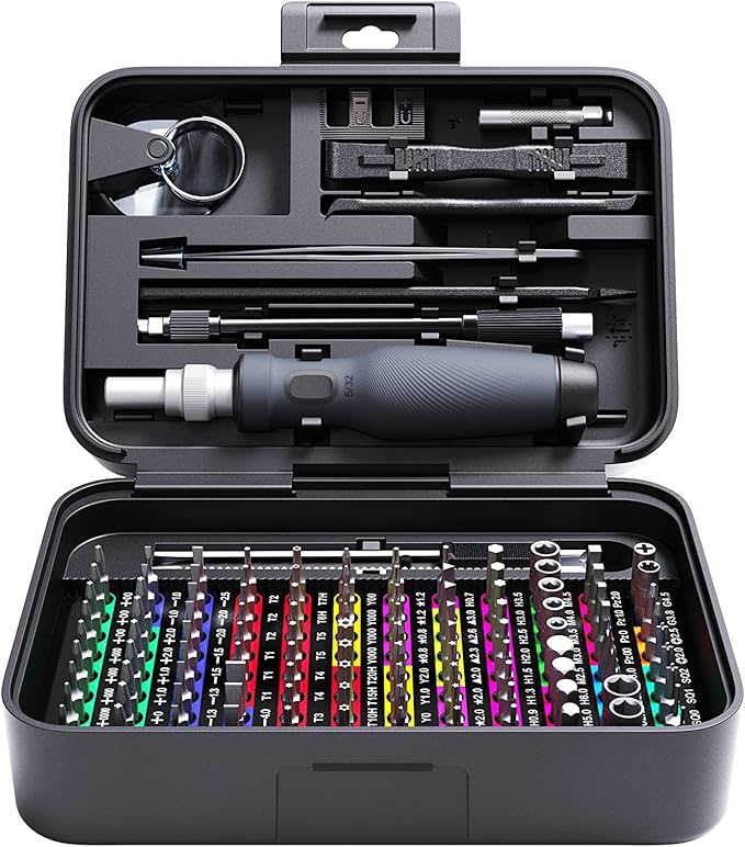 Mini Precision Screwdriver Set with Color-coded Identification, 132 in 1 Micro Magnetic Repair Tool Kits with Storage Box, 108 Bits,Small Manual Screw Driver Toolkits for iPhone/Mac/iPad/Table