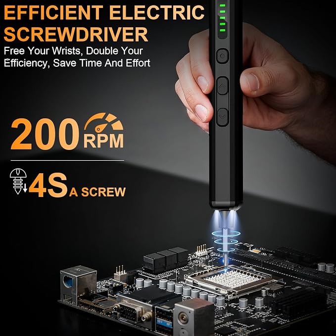 Mini Electric Screwdriver, 3.7V Precision Screwdriver Set Cordless Screwdrivers Rechargeable 72 In 1 Magnetic Bit Repair Tech Tool Kit for Electronics Computer Phone Laptop Camera RC Car Watch Glasses