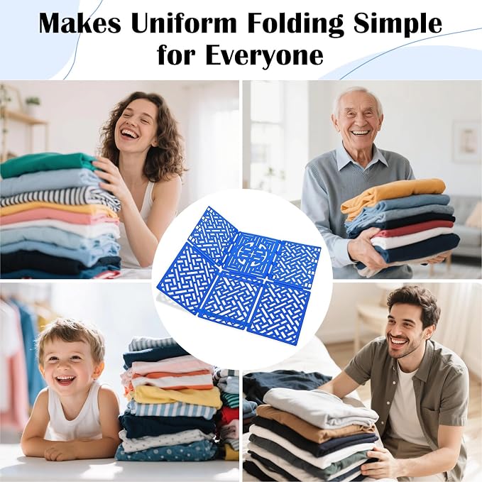T Shirt Folder Board Clothes Folding Tool for Laundry Organizer | Shirt Folding Board, for Adult Kids, Blue, Fast to Make Clothes Tidy,Flip and Fold