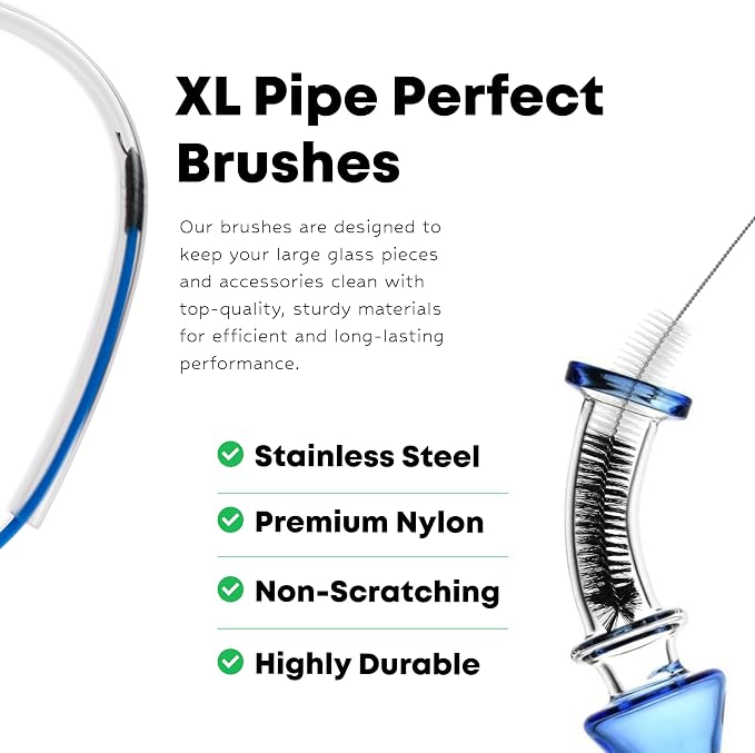 P.Perfect | XL Brush Pack | Large Heavy Duty Pipe Tube Cleaning Brush Kit, 6pcs
