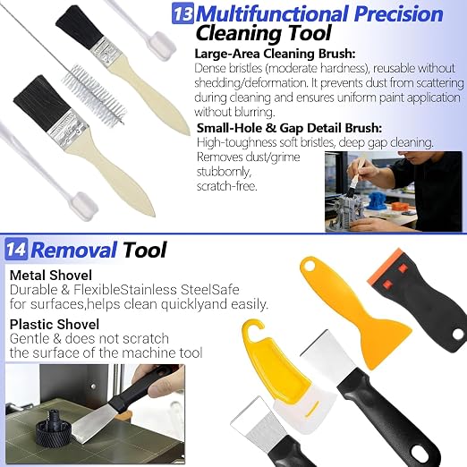 262 Pcs 3D Printer Tool Set w/Bag, Nozzle Kit & Mini Electric Grinder | Basic Model Tools. Removal, Trimming, Finishing. Full-Process Needs. Multi-Spec Cleaning Kit