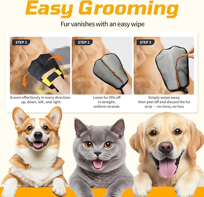 Pet Hair Remover 3-Pack,Dog Cat Fur Removal Tool,Portable Carpet Scraper | Portable Fabric Shaver & Lint Remover, Pet Hair & Fur Removal Tool, Works on Carpet Clothes Car Mats Couch Furniture