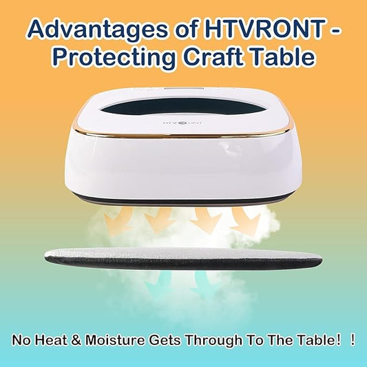 HTVRONT Heat Press Mat - 8"x10" Heat Press Pad for Craft Vinyl Ironing Insulation Transfer, Double Sided Applicable