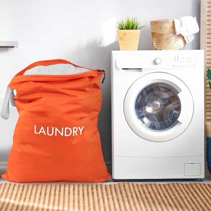 WiseBoy Travel Laundry Bag Dirty Clothes Organizer, Extra Large Laundry Bag | Oversized Laundry Bag, Zippered Nylon Wet Dry Storage Bag for College Dorm, Camping, Caravan, Foldable, Washable, 120L