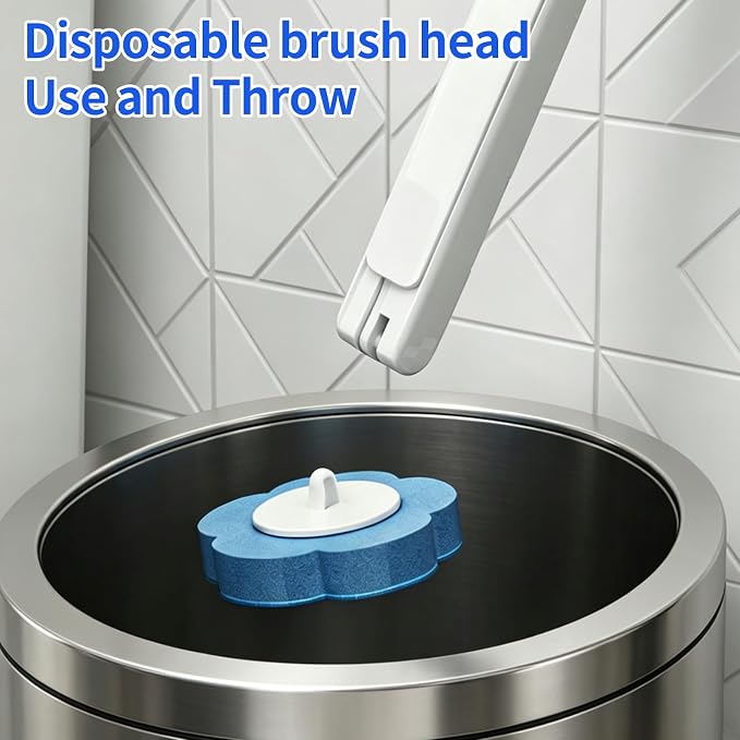 48 PCS Disposable Toilet Bowl Brush Refills, Disposable Toilet Brush Heads, Toilet Wand Disposable Refill Heads, Disposable Replacement Head