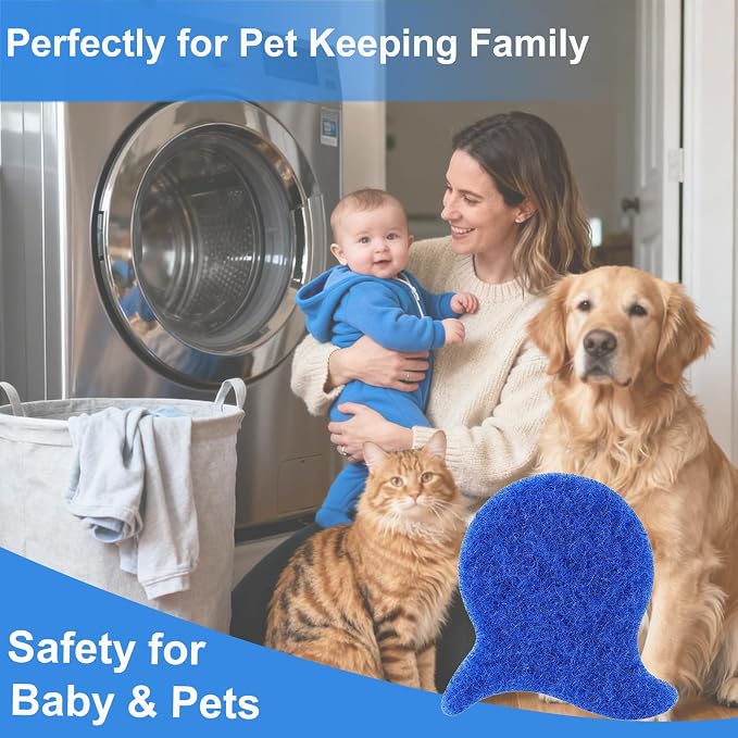 Pet Hair Remover for Laundry, 6PCS Reusable Dog & Cat Hair Remover Tool | Removes Pet Fur, Hair, Lint, Dander From Clothes &Washing Machine.
