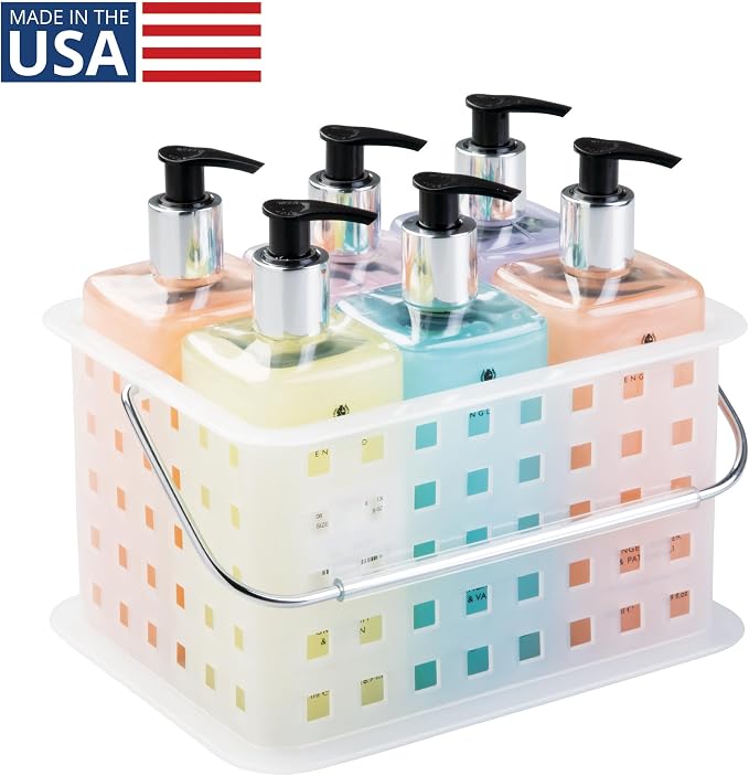 InterDesign iDesign Small Shower Caddy, Clear Frost (Pack of 9)