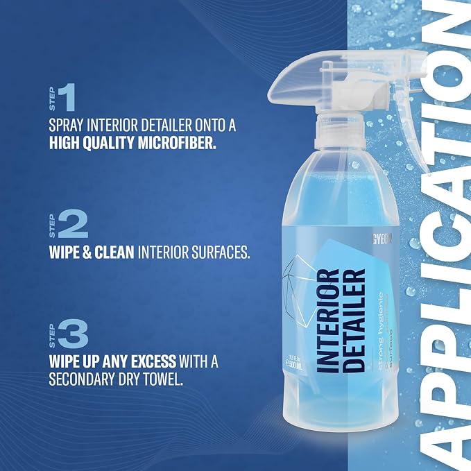 Gyeon Interior Detailer Streak Free Satin All-Surface Interior Cleaner | All-surface interior cleaner for leather, plastic, vinyl, fabric, and screens — matte finish with no shine or residue 4000ml