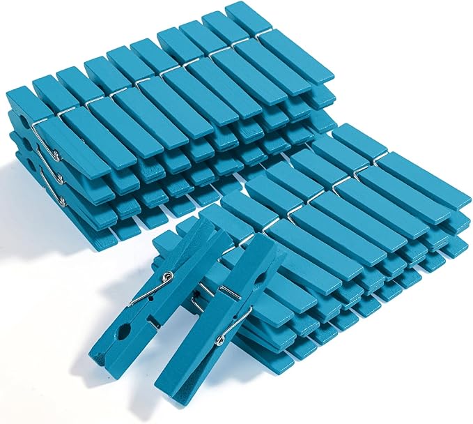 Mr. Pen- Large Wooden Clothes Pins, 2.9 Inch, 50 Pack, Natural Wood Clips for Crafts, Classroom Projects, Hanging Photos, Chip Bags, Decoration, Rust Resistant Spring