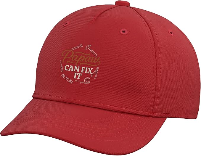 Papaws Can Fix It Handyman Repair Tool Humor Adjustable Baseball Hat