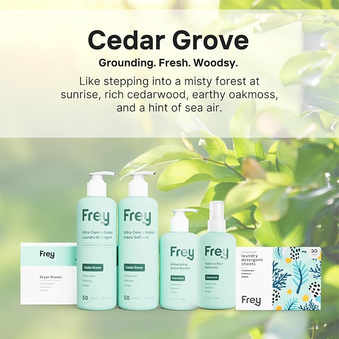 FREY Plant-Powered Fabric Softener, 1-Pack, Cedar Grove