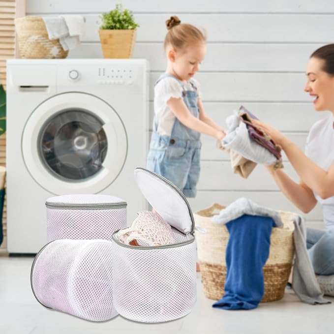 GOGOODA Laundry Mesh Bra Wash Bag for Lingerie, Underwear, Delicates, 3 PCS