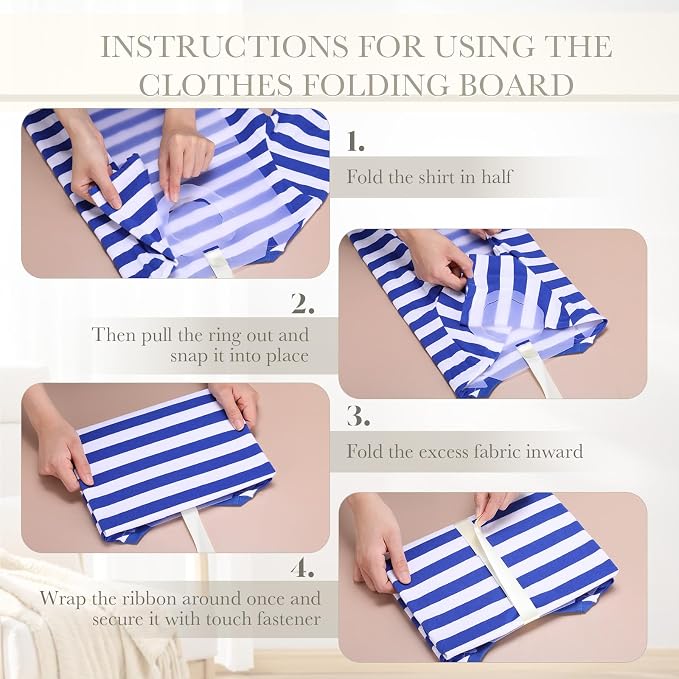 Novabright 30 Pack Large Shirt Folding Board 16.73 x 10.63'' Stackable Clothes Folder Plastic Laundry Organizer Portable T-Shirt Storage Travel Space Saving for Casual Wear Laundromats Traveler, Clear