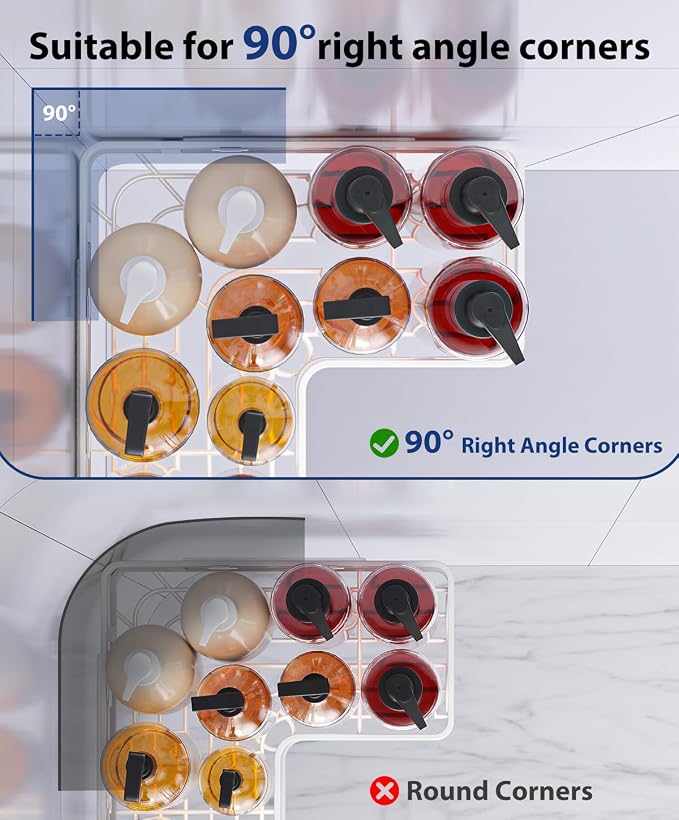 3 Pack Corner Shower Shelves, Rustproof Shower Organizer Caddy | No Drilling Shower Organizer Corner Exclusively for 90 Degree Right-Angle Walls with Hooks and Toothpaste Holder, White