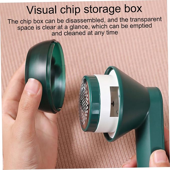 Lint Shaver, Clothes Shaver USB Rechargeable Electric Lint Remover Fabric Pill Remover for Clothing Furniture Green