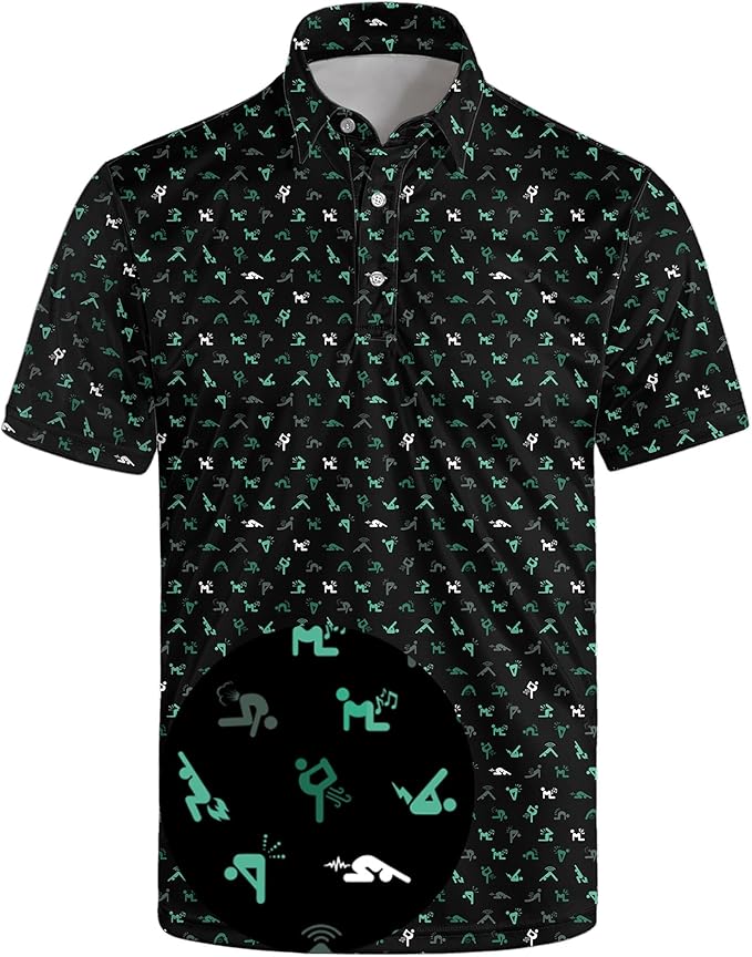 Polo Shirts for Men Moisture Wicking Mens Polo Shirts Patriotic Shirts for Men