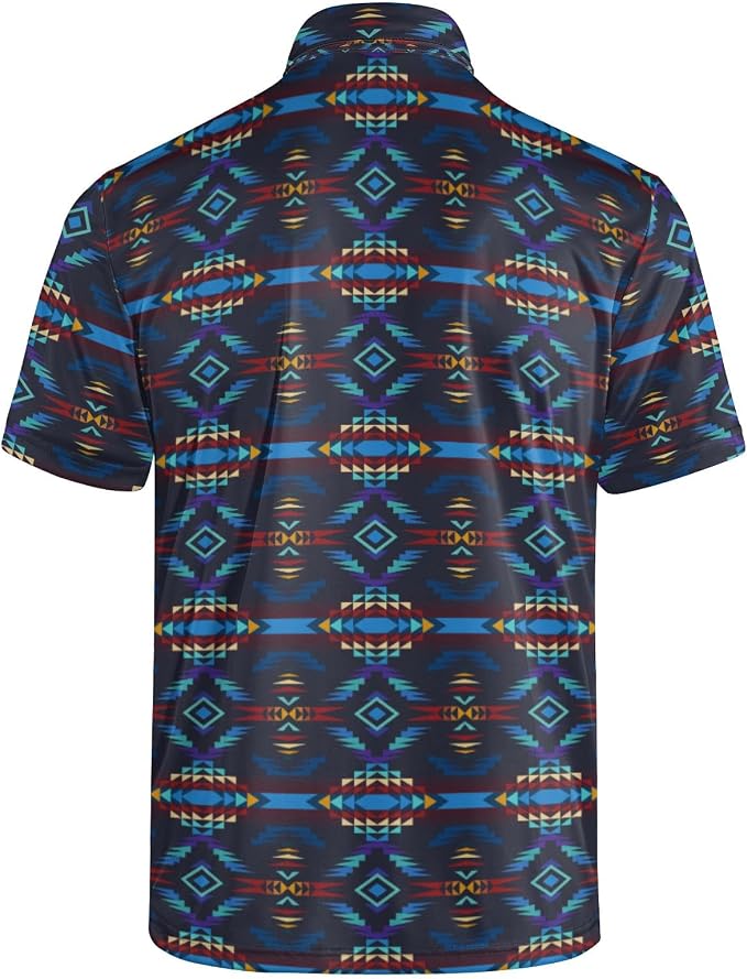 Polo Shirts for Men Moisture Wicking Mens Polo Shirts Patriotic Shirts for Men
