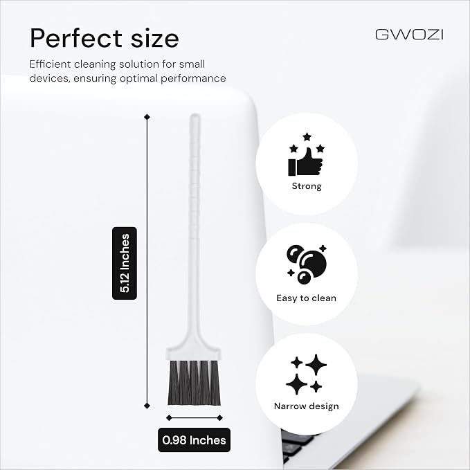 Keyboard Brush - Plastic Small Cleaning Brush for Juicer, Coffee Machine - Laptop & Computer Anti Static Brush - Narrow Keyboard Brush Cleaner for Window Track, Home, Office, 4 Pcs