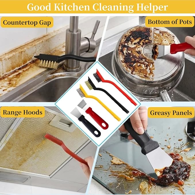 15pcs Crevice Cleaning Brush, Hard Bristle Scrub Brushes Tools, Multifunctional Grout Brush for Home