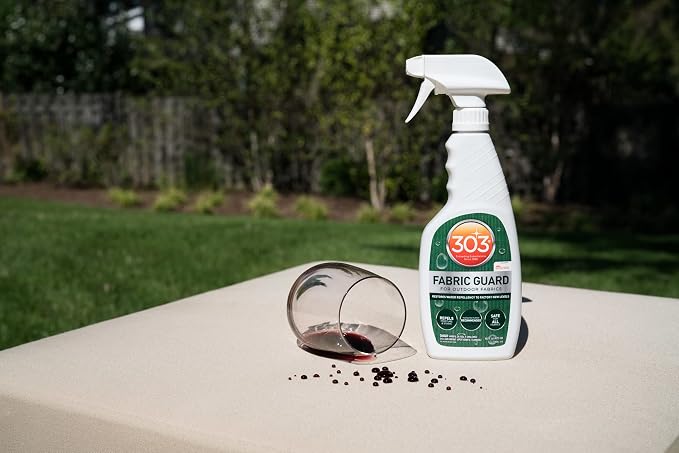 303 Fabric Guard Water Repellent for Outdoor Fabrics, 16 oz | Restores water and stain resistance on outdoor fabric, canvas, cushions, and upholstery.
