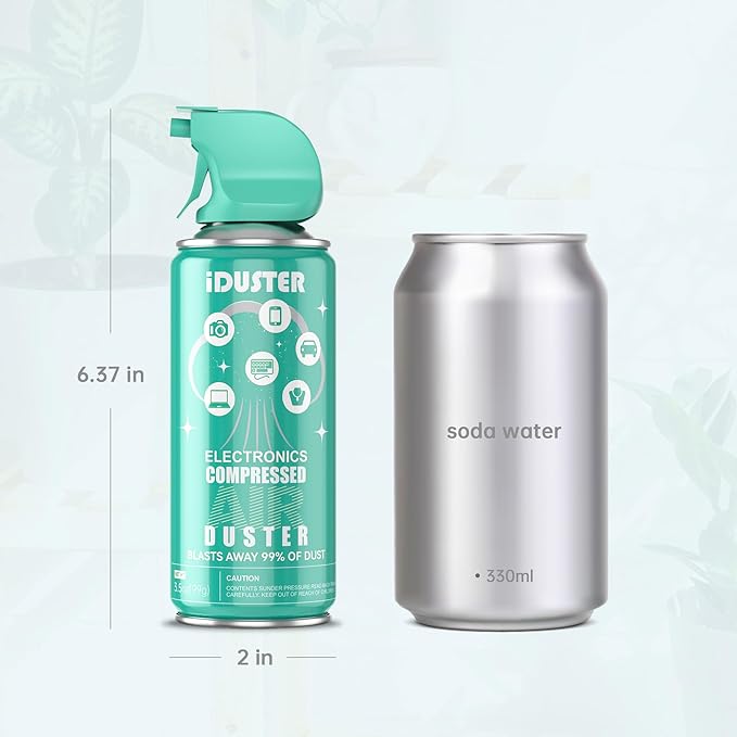 Compressed Canned Air Duster for Computer - Disposable Electronic Keyboard Cleaner for Cleaning Duster, 3PCS(3.5oz)