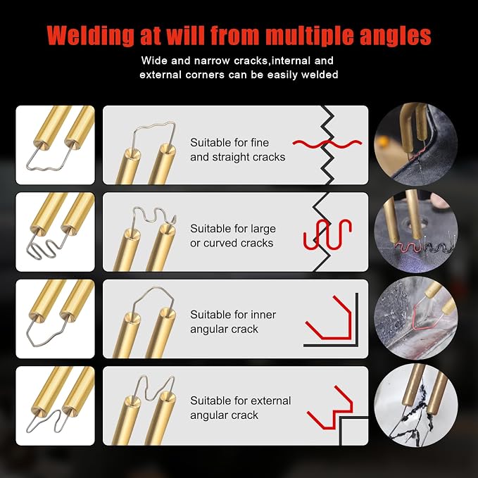 ATOLS Upgraded 220W Cordless Plastic Welder, 1000PCS Staples, USB Rechargeable Cordless Car Bumper Repair Kit with 5000mAh Battery,Hot Stapler Kit, Plastic Welding Kit, Plastic Repair Kit