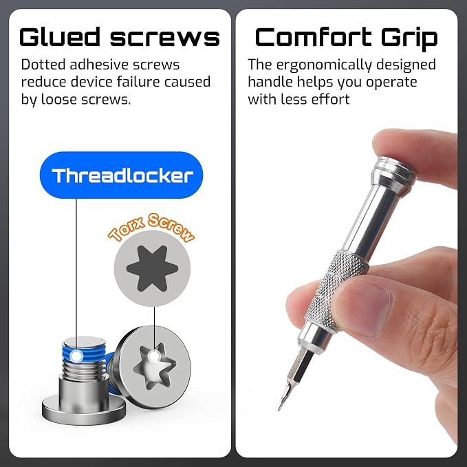 Screwdriver & Screw Repair Kit for Ray-Ban Meta & Oakley Meta Smart Glasses | Portable Magnetic Glass Temple Repair Tool Set for Ray-Ban Meta Gen 2/1, Meta Blayzer/Scriber Optics Gen 2 & Oakley Meta HSTN