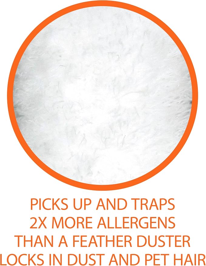 Amazon Basics 360° Heavy Duty Duster Refills, Picks up and Traps 2X More Allergens, 11 Count, Pack of 1