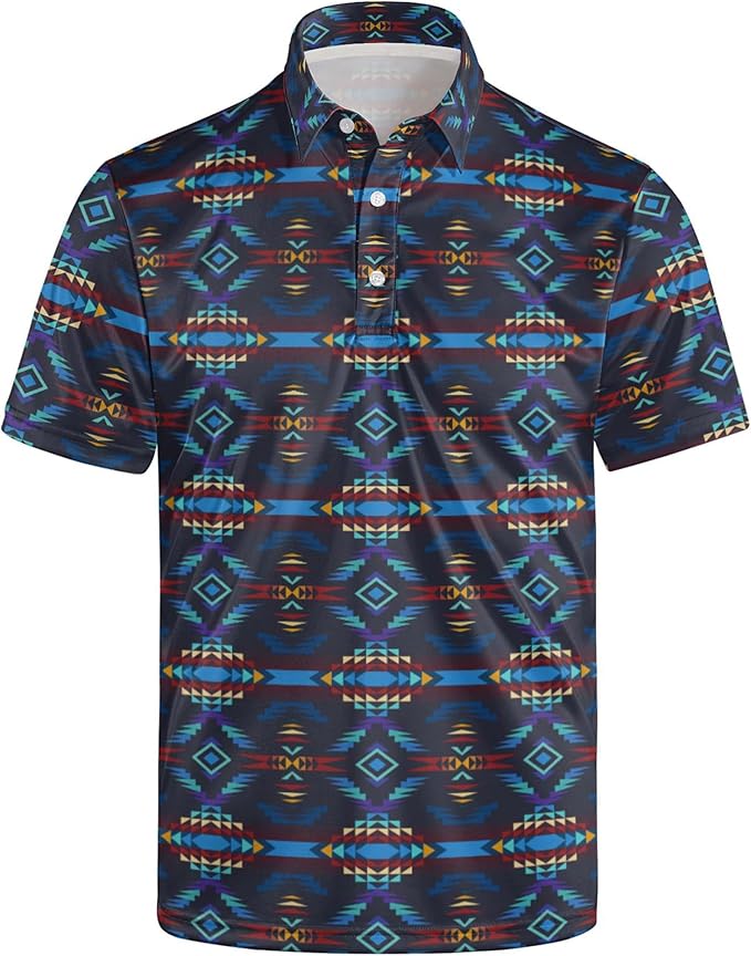 Polo Shirts for Men Moisture Wicking Mens Polo Shirts Patriotic Shirts for Men