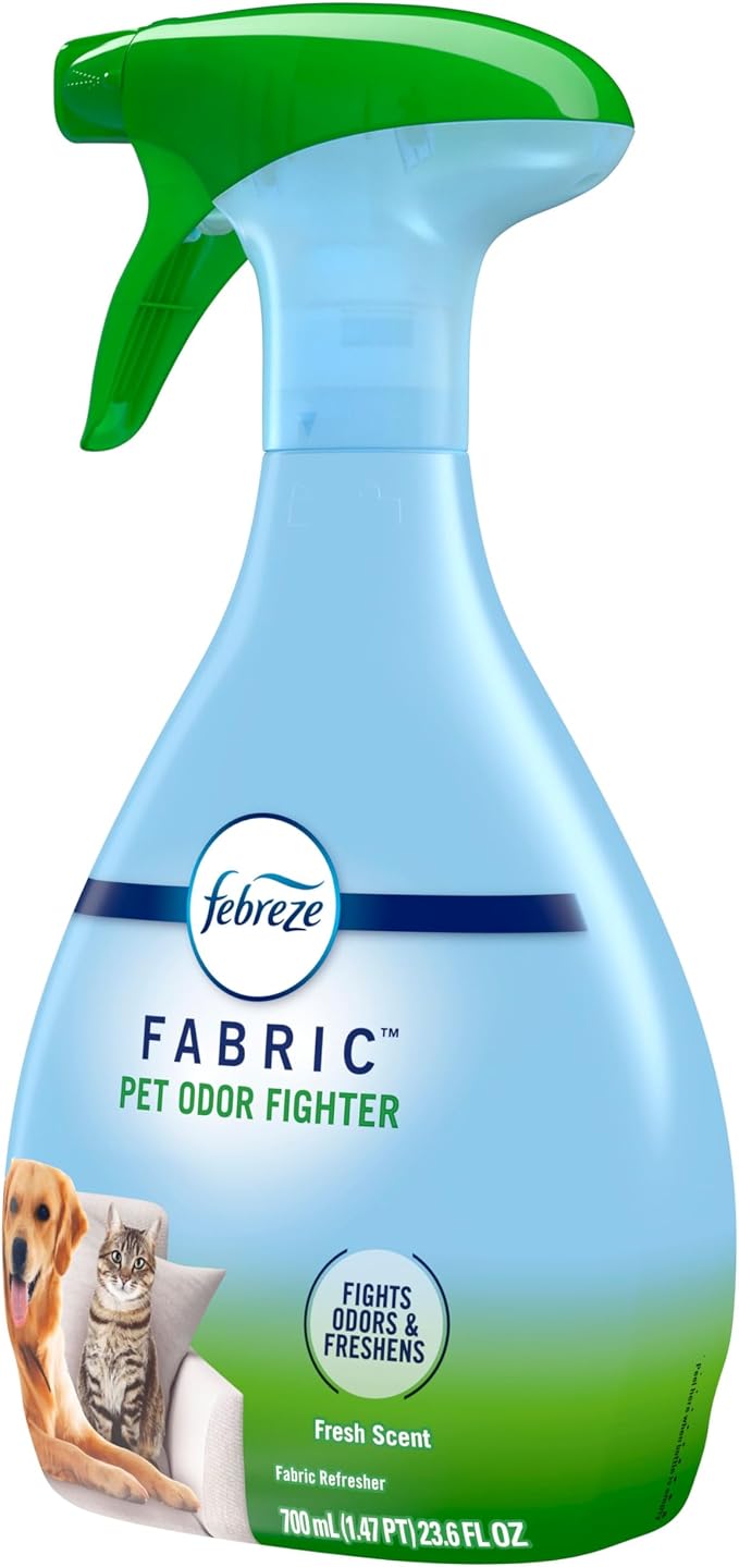 Febreze Fabric Spray Air Freshener, Odor-Fighting Fabric Refresher, Sneaker Balls Alternative, Couch Cleaner, Linen Spray, Multi-Use, Pet Odor Fighter Scent, 23.6 fl oz