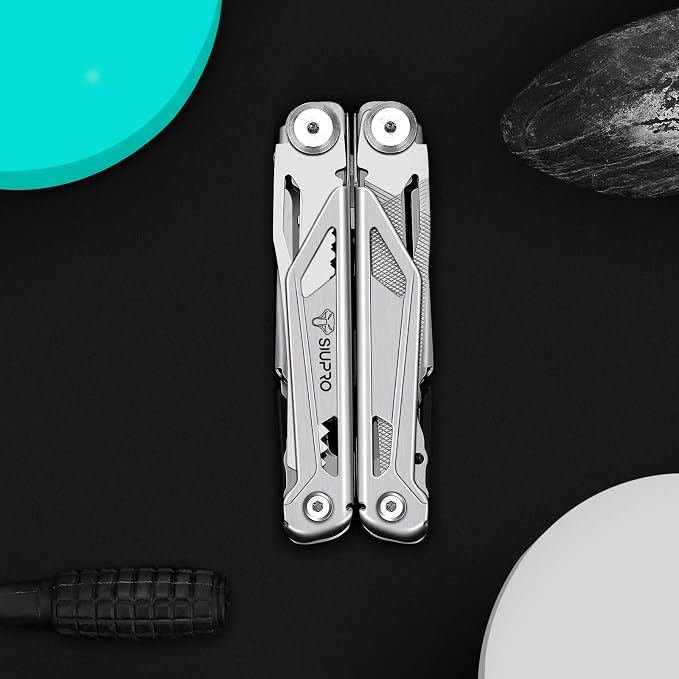 SIUPRO Multitool Pocket Knife for Men, Tactical Multi Tool With Scissors, Saw, Survival Folding Pliers with Nylon Sheath for Camping, Hiking, Hunting, Gifts Idea | Tactical Multi Tool With Scissors, Saw, Survival Folding Pliers with Nylon Sheath for Ca...