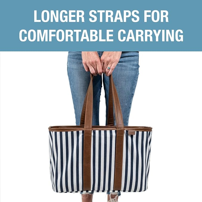CleverMade LUXE Collapsible Tote Bag, 30L
