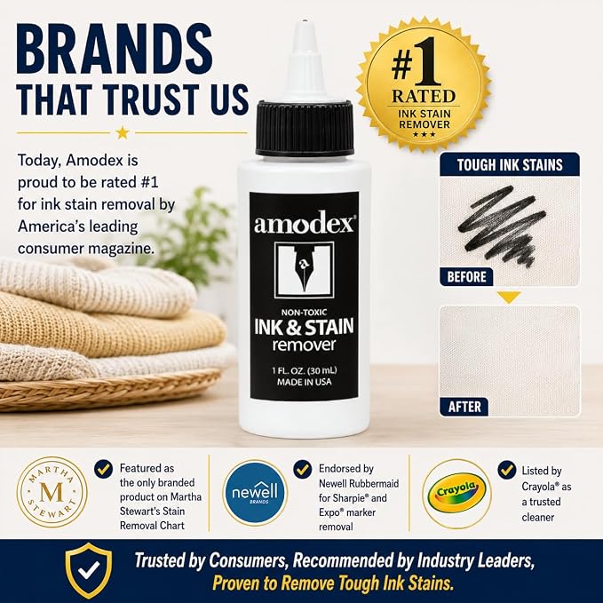 Amodex Ink & Stain Remover 1oz Bottle