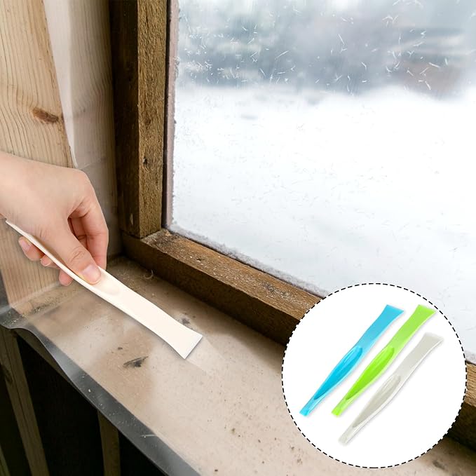 2 in 1 Plastic Scraper Tool,Multi-purpose No-Scratch Scraping Tools Small Scraper Cleaning Tool for Removing Oil Stains, Dirt, Paint, Sticker Remover(3 Pack)