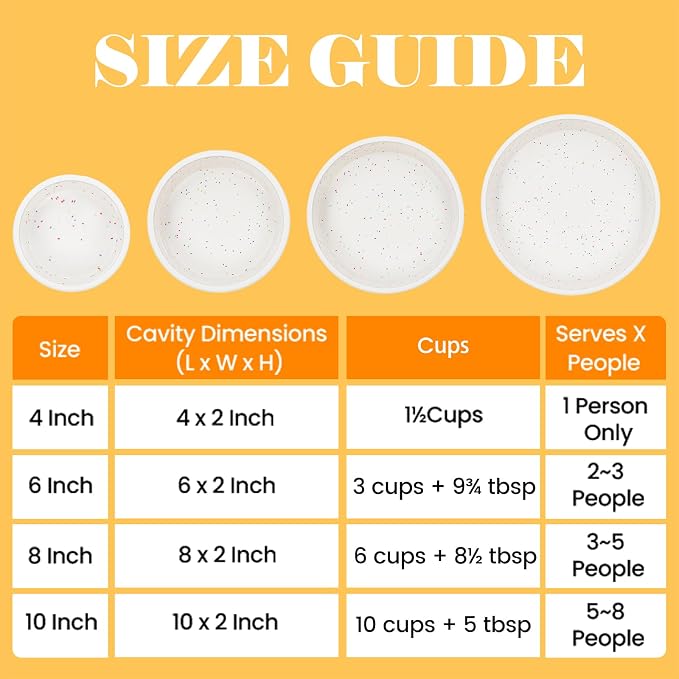 Vinino 10 Inch Silicone Round Cake Pan with Metal Reinforced Frame Set of 2, Nonstick Silicone Springform Pan for Baking Suitable for Making Layers, Cheese & Chocolate Cakes