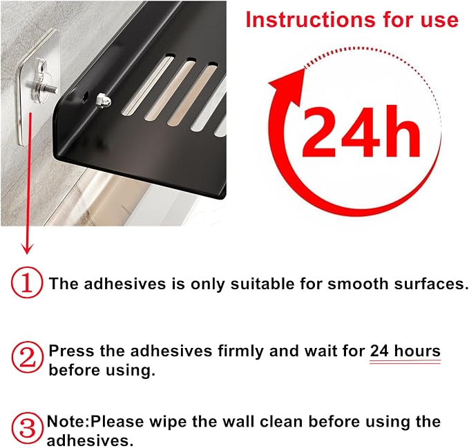 ROYALITA 24 Inch Acrylic Bathroom Shelf Organizer Over The Faucet, Over The Sink Shelf Room Decor, Bathroom Countertop Organizer Kitchen Above Sink Drain Shelf